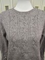 Pullover Strass Tortora
