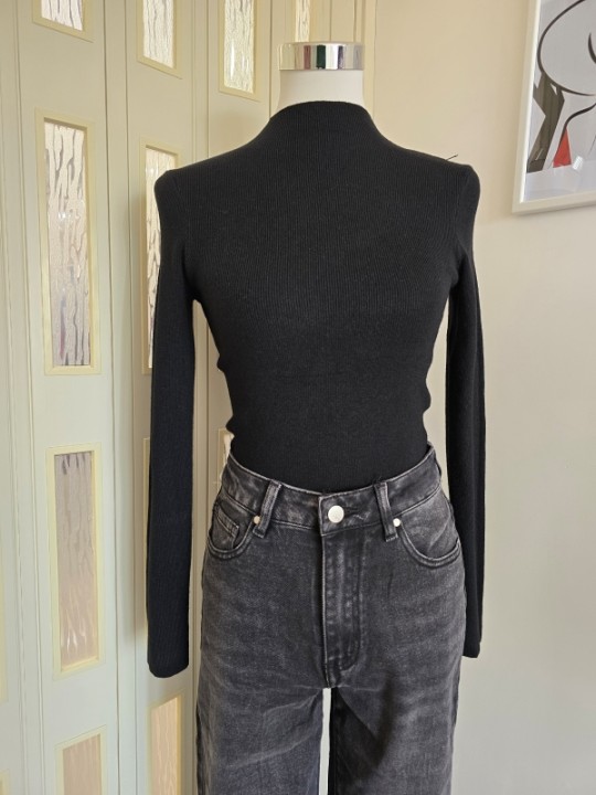 Jeans MomFit Grigio Scuro