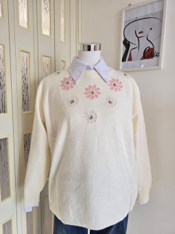 Pullover Camelia Avorio