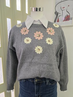 Pullover Camelia Grigio