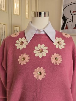 Pullover Camelia Rosa