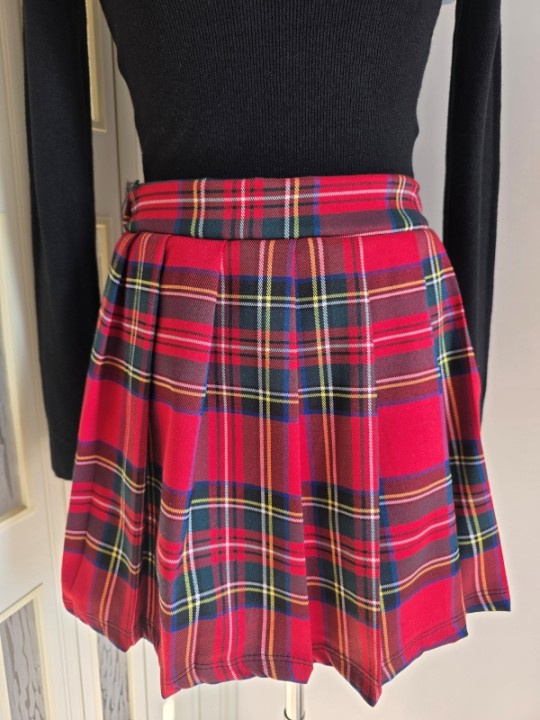 Minigonna Scozzese Rossa