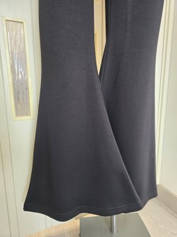 Pantalone Nero Zampa Larga