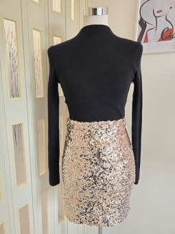 Gonna Paillettes Oro