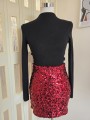 Gonna Paillettes Rossa