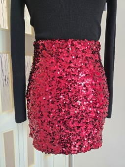 Gonna Paillettes Rossa