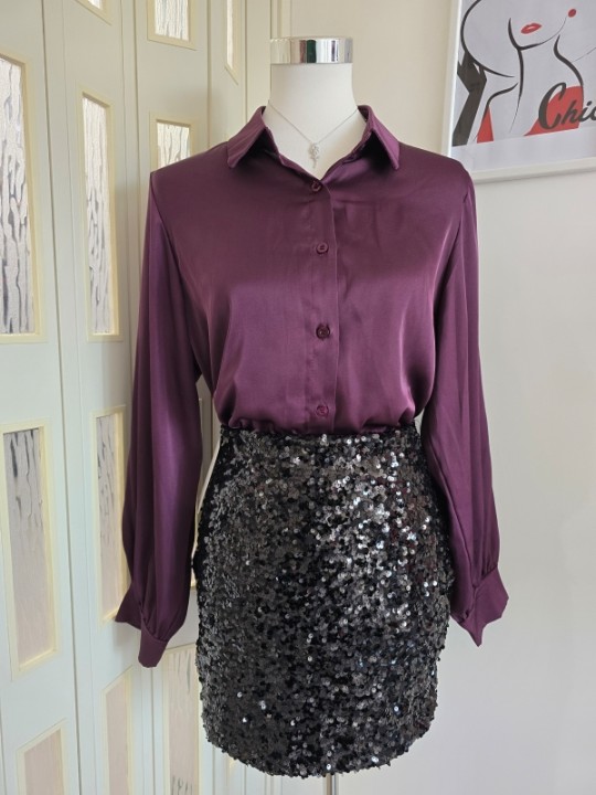 Gonna Paillettes Nera