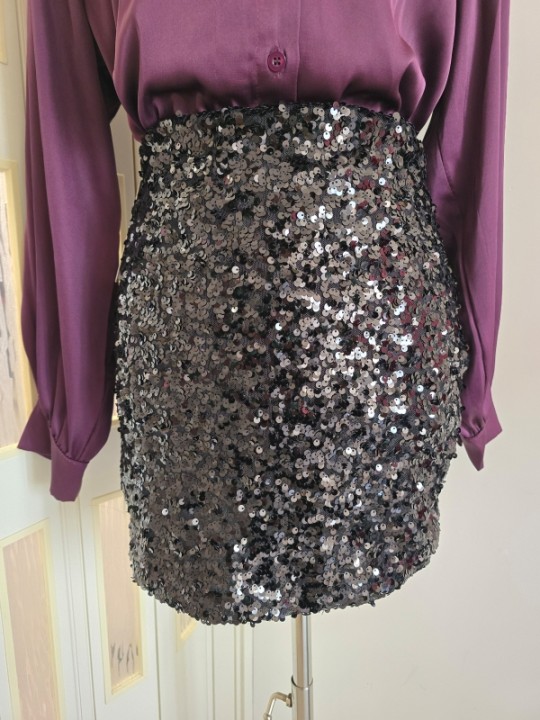 Gonna Paillettes Nera