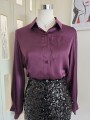 Camicia Satin Wine