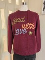 Maglione Lead with love Bordeaux