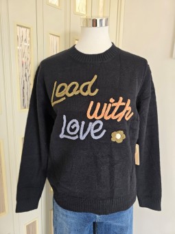 Maglione Lead with love Nero