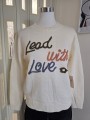 Maglione Lead with love Crema