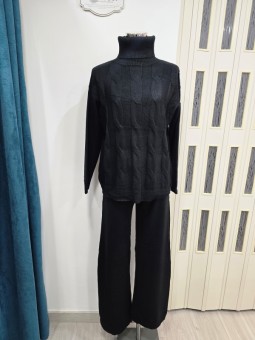 Coordinato a Trecce Nero