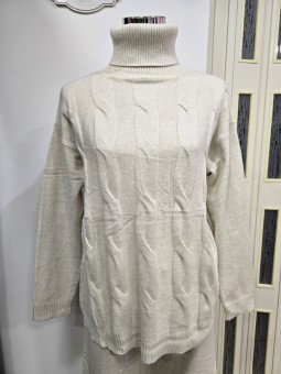 Coordinato a Trecce Crema