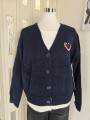 Cardigan Cuore Blu