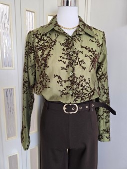 Camicia Verde/Marrone