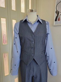 Camicia Azzurra Cuori Blu