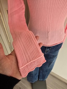 Maglia a costine Zelda Rosa