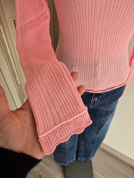 Maglia a costine Zelda Rosa