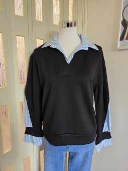 Felpa Camicia Nera