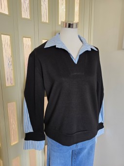 Felpa Camicia Nera