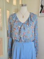 Blusa Fiori Azzurra