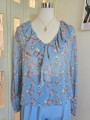 Blusa Fiori Azzurra