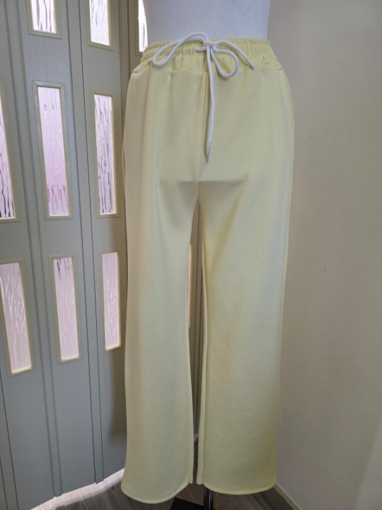 Completo Giallo Manica Colorata