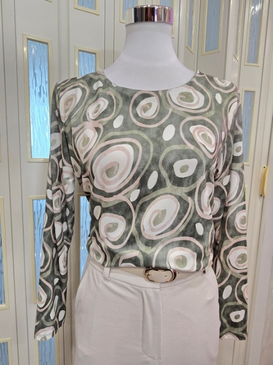 Maglia Cerchi Salvia