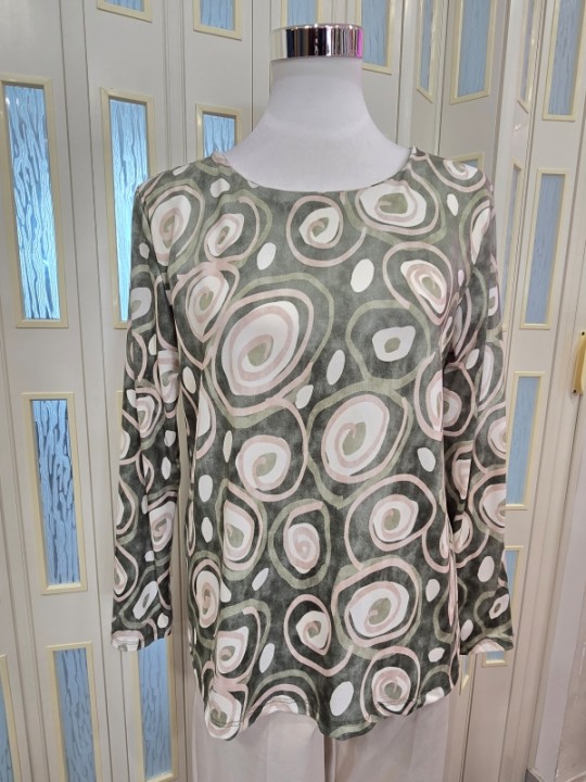 Maglia Cerchi Salvia