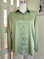 Camicia Satin Verde Pastello