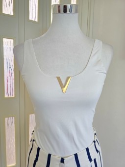 Top Bianco Scollo V