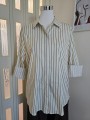 Camicia A Righe Gialla/Marrone