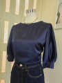 Blusa Satin Manica 3/4