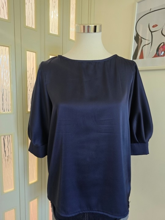 Blusa Satin Manica 3/4