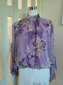 Blusa Lilla a Fiori