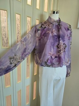 Blusa Lilla a Fiori