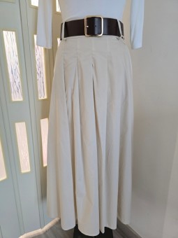 Gonna Lunga Beige + Cintura
