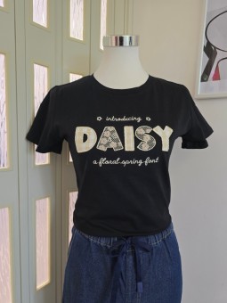 T-Shirt Daisy Nera