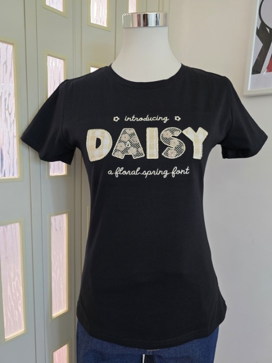 T-Shirt Daisy Nera