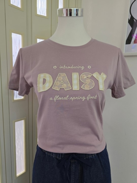T-Shirt Daisy Malva