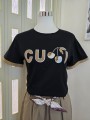 T-shirt Nera Maniche Quadretti