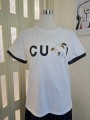 T-shirt Maniche Quadretti Grigio