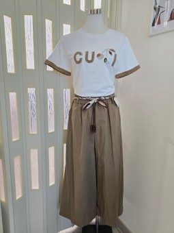 Pantalone Gamba Larga Fango