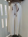 Pantalone Gamba Larga Beige