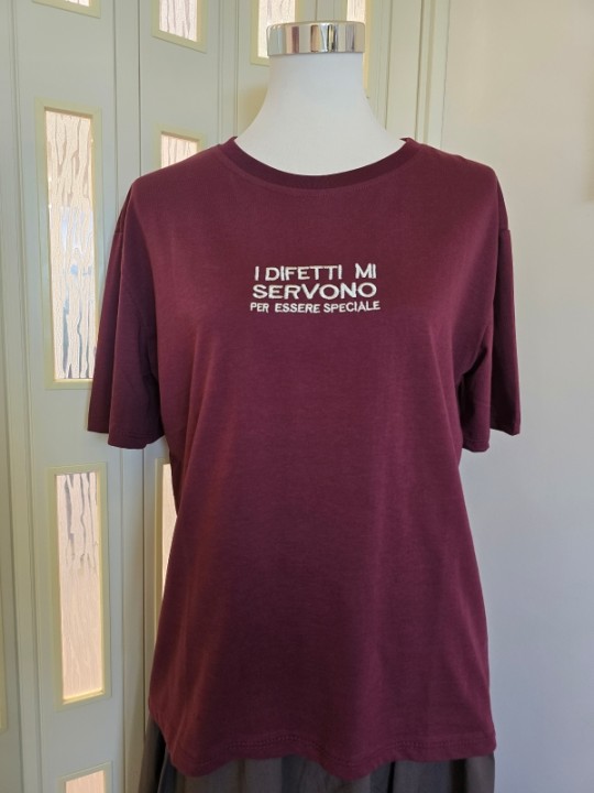 T-Shirt Difetti Bordeaux