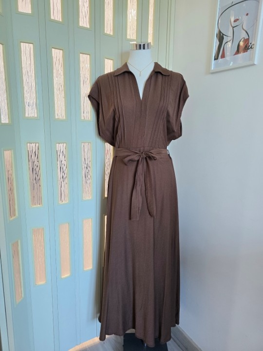 Abito Marrone Curvy