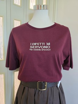 T-Shirt Difetti Bordeaux