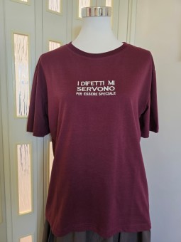 T-Shirt Difetti Bordeaux