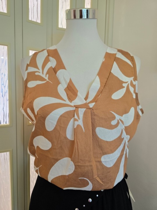 Top A Fantasia Arancione